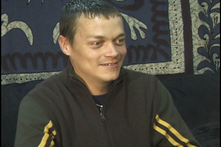 Brad Arnold seated during the Rocks Vault interview.