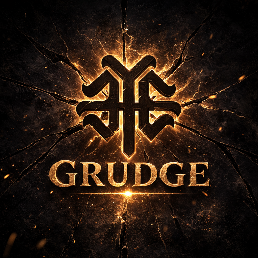 Grudge by 3 Years Hollow — black and gold single cover